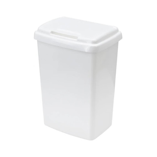 Keter Afvalbak Klepdeksel Top-Fix Kunststof Wit 50 ltr