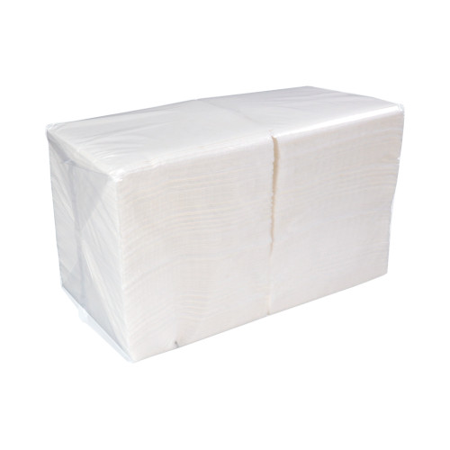 Servetten Cocktailservetten Soft Tissue Wit 2-Laags 24 x 24 cm 1/4 Vouw 300 st.